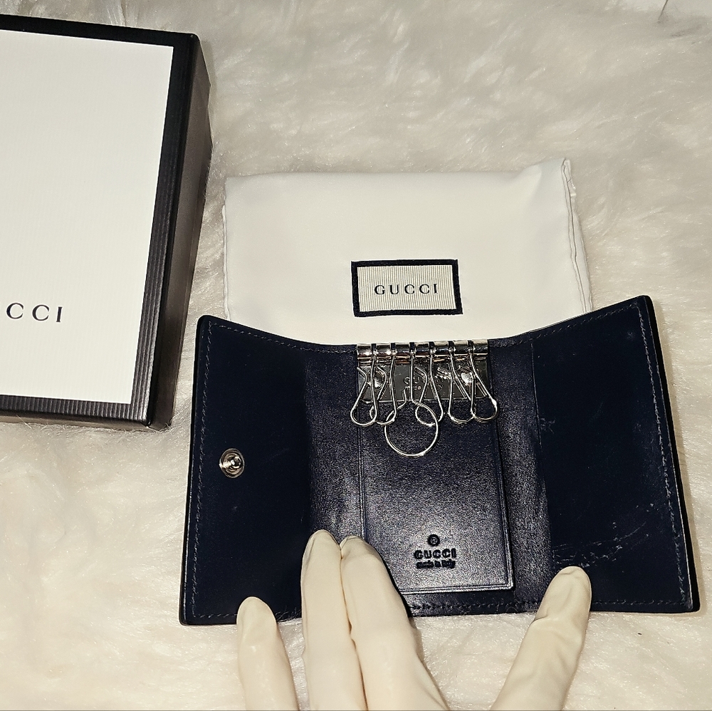 Authentic Gucci Key Case Sherry Line - Picture 14 of 16